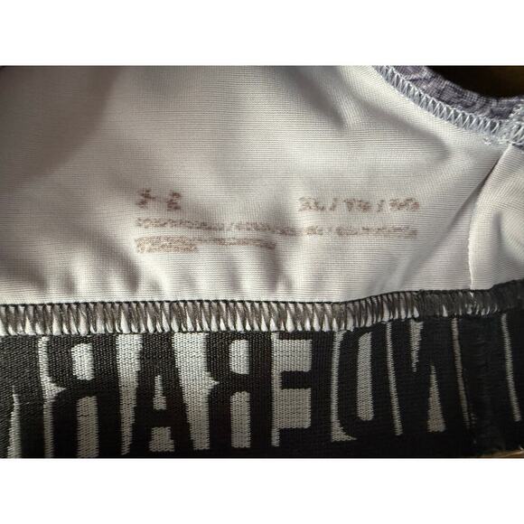 Under Armour Mid Crossback Strappy Sports Bras Womens Sz XL Green Purple Print - Picture 4 of 9